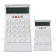 Calculadora de escritorio con 12 dígitos de cabeza inclinada con pantalla de tiempo mundial (LC296-12D-1)
